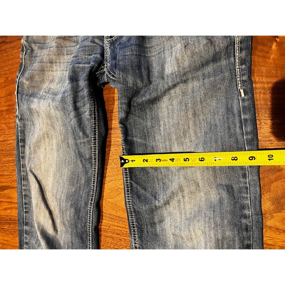 Rock‎ & Roll Denim Men’s 29x34 Pistol Straight Leg Jeans Medium Wash Stretch - Picture 10 of 11
